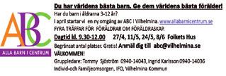 VILHELMINA KOMMUN INFORMERAR VILHELMINA KOMMUN INFORMERAR KUNGÖRELSE Kommunfullmäktige i Vilhelmina sammanträder i Folkets Hus måndagen den 24 april 2017 kl 10.00.