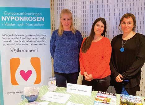 Vi som deltog fick lyssna på många intressanta föreläsningar och nytt för i år var att Nyponrosen och andra patientföreningar hade var sitt bord där vi