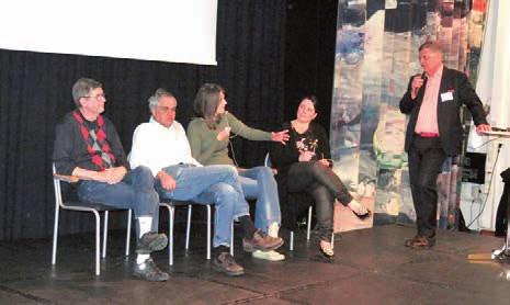 GCF STOCKHOLM Moderator Bo Stefan Arleij tillsammans med Gunnar Eckerdal, Gunnar Steineck, Cecilia Hedström och Annika Kjeller.