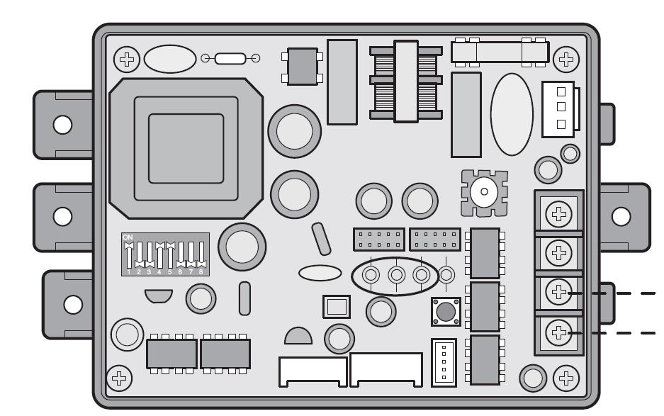 PUDCA0 PI485 Anslut PI485-kretskortet med ventilations- Interface genom en 2-ledad