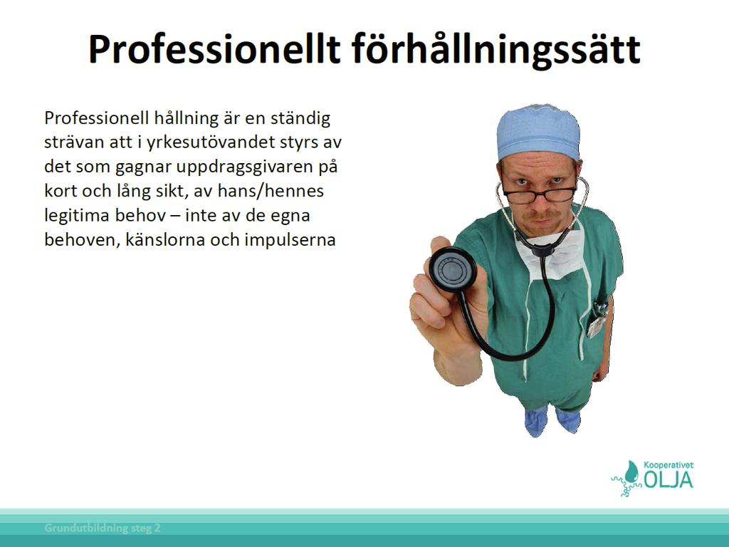 PowerPoint I powerpointpresentationer används samma rand som på korrespondenskort och konferensblock fast i nederkanten.