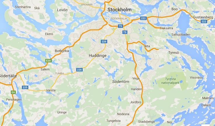 4. Upptagningsområde 4.1 Geografi Haga Haninge gränsas av Tyresö basket i nordöst och Huddinge basket i nordväst. I det blå området norr om Haninge återfinns Hammarby basket.