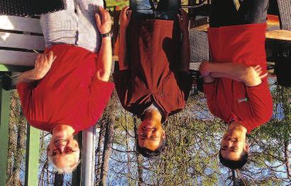 Nedan t v: Juraj Kastel, Ben Thaisungoen och Sose Sucharee på res - taurangen önskar, att flera medlemmar skulle upptäcka sin jättefina klubb holme. Nedan, det lilla annexet som du kan hyra.