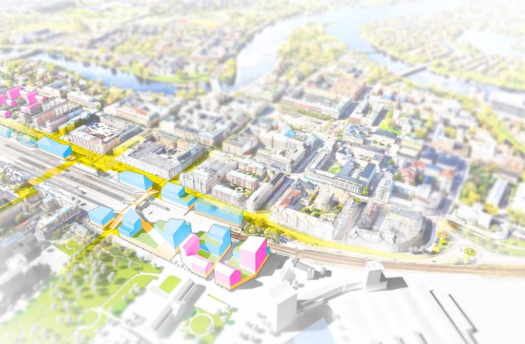 R E S G T S T D 1:5000 MÅLPUNKTER STDSRUM KOPPLING / STRÅK PROMEND / STRÅK KRLSTDS STTIONSOMRÅDE En hållbar och livskraftig utveckling av området kring Karlstad C kan bara uppnås genom att ta vara på