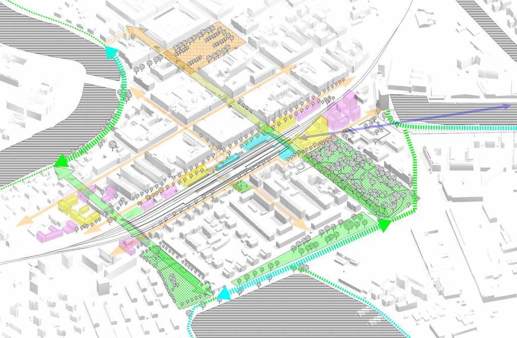 TESTBED Skapa stadslivet i tidigt skede genom aktiviteter och platsskapande. EKONOMI Ge befintliga byggnader liv genom att öppna och vara tillåtande platser för prototyping.
