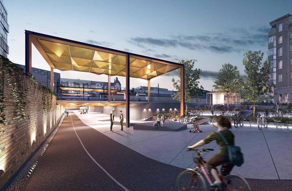STTIONSLÄNKEN - SÖDR ENTRÉN TRÄDGÅRDSLÄNKEN - NORR ENTRÉN STTIONSLÄNKEN Ur ett stadsmässigt perspektiv är Vikentunneln idag en viktig länk mellan norra och södra Karlstad.