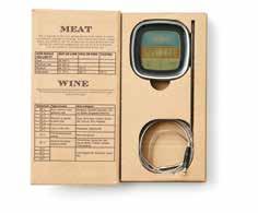 Strl: 33 cm i diameter inkl. handtagen. Förp: presentkartong. Artnr. 3347 Pris 1-49 st 369 SEK Pris vid 50 st 339 SEK YTTERMOMETER En grilltermometer som mäter temperaturen på grillens yta.