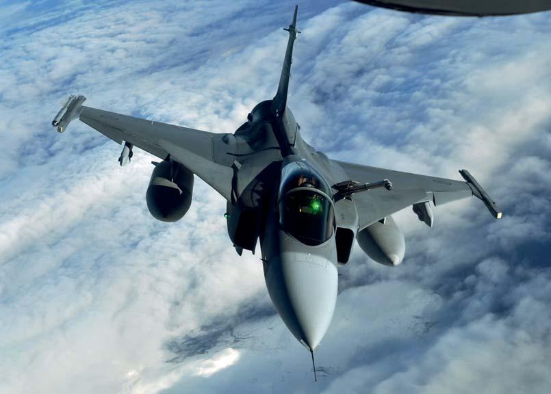 JAS Gripen är såld till sex nationer. Den senaste försäljningen skedde till Brasilien. Denna affär börjar synas i exportsiffrorna. Det är främst utvecklingsarbetet som startat.