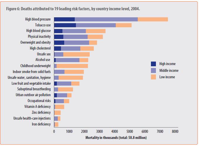 2004 600 000 dödsfall per år i alla höginkomstländer (7,7%) Source: