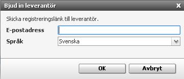 4(10) 2.2 Supplier Center 1. Börja med att kontakta oss. Vi ser till att du får en inbjudan via e-post (från vår systemleverantör Visma). Brukar skickas inom 1-2 dagar. 2. Klicka på länken i inbjudan inom 7 dagar och registrera ett konto i Supplier Center.