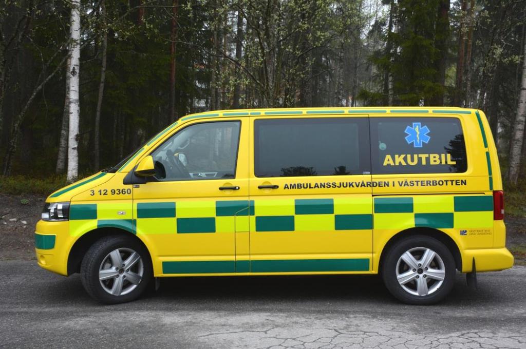 Akutbilen i Åsele Akutbilen, vård i väntan på ambulans är ett komplement till ambulanssjukvården och ingen ersättning för ambulans. Bemanning i akutbil är sjuksköterska och förare.