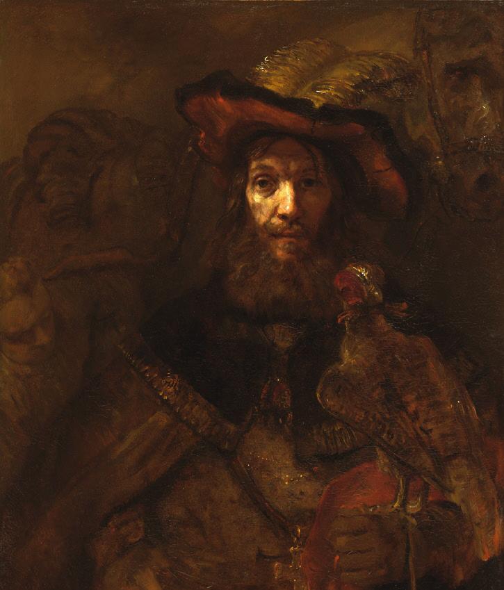 2. Riddaren med falken av Rembrandt van Rijn Våning 6 Målningen visar en adelsman som hette Bavo och som levde i det som idag är Belgien. Han föddes år 622.