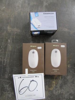 2st datamöss samt wifi förstärkare 2197-060