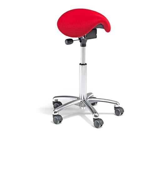 716:- sadelstol derby flex Sadelstol med Flexmekanik, där den rörliga sitsen automatiskt följer kroppen och justeras till den optimala sittpositionen samtidigt som du tränar musklerna i rygg och länd.