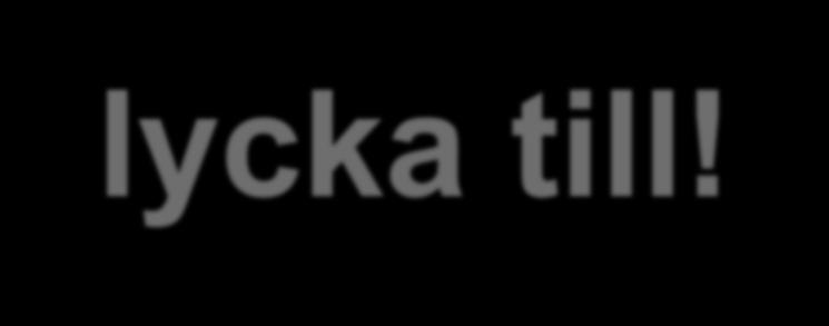 Tack för visat intresse och