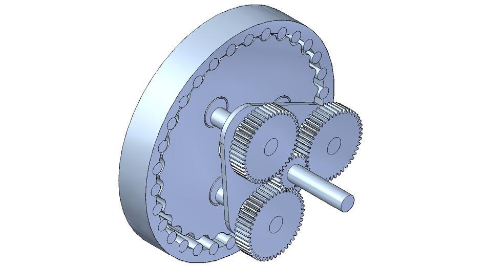 2.3 Cycloidkugghjul Cycloidkugghjul används när man behöver hög precision och vill få ut låga varvtal. Användningsområden är till exempel robotarmar och klockor (Björklund & Bergseth, 2011).