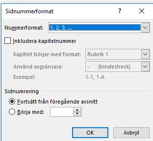 Börja med 1 15.