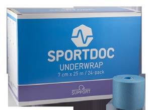 ÖVRIGT UNDERWRAP Underlagsbinda som skyddar huden mot irritation och skavsår vid tejpning av leder. Kan även användas som skydd eller fixering av kylpåse m.m. Tillverkad av latexfritt skum.