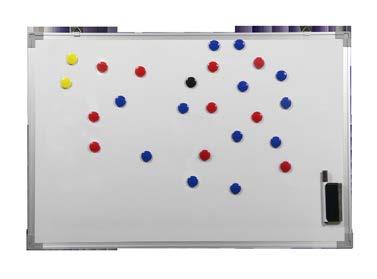 Ingår whiteboardpenna och magnetknappar. Storlek: 1-pack: 90 cm x 60 cm ART. NR. 38040 Storlek: 1-pack: 60 cm x 45 cm ART. NR. 38041 Storlek: 1-pack: 45 cm x 30 cm ART.