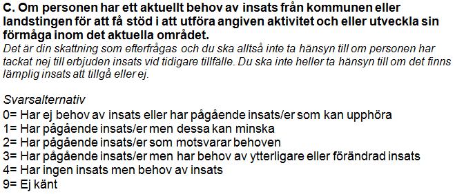 Livsområde Använda IT Använda Telefon/SMS Tala/Läsa/Skriva Svenska språket Använda offentlig transport Formella relationer Ta/ge information Delta förening Familjerelation Handla mat Personlig vård