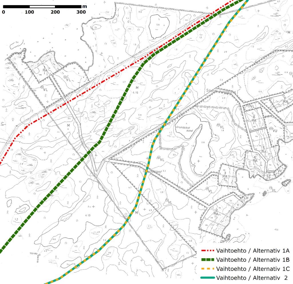 FCG DESIGN OCH PLANERING AB Korsholms världsarvsväg 29 (65) Bild 5.8. Utdrag ur stranddetaljplanen. Planeringsområdets avgränsning har ritats in på plankartan.