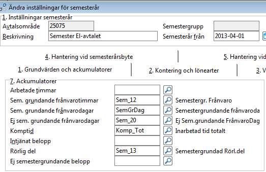 Uträkning rörlig del Semestertillägg för månadsavlönade för rörlig del beräknas på underlag för intjänat belopp rörlig del semesterlönegrundande frånvaro rörlig del (Vissa avtal beräknar rörlig del