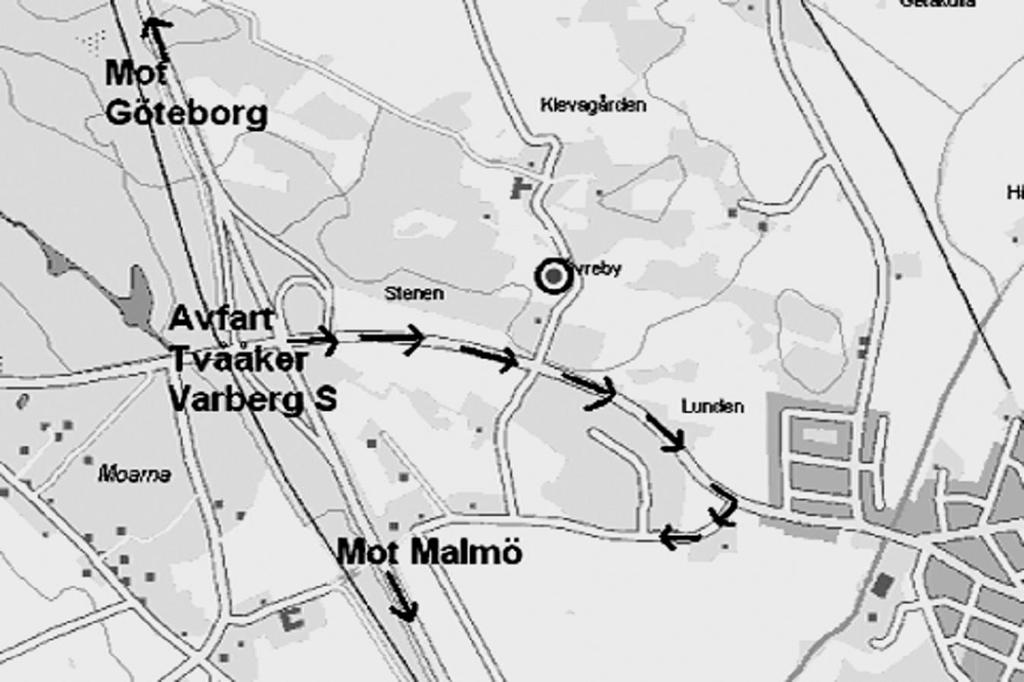 Vägbeskrivning: Från E6 ta av avfart 53 mot Tvååker/Varberg S. Kör mot Tvååker. Efter några hundratalet meter ligger utställningsplatsen på höger sida. Fastarpsvägen.
