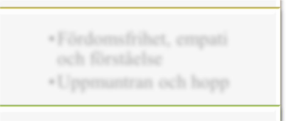 inställningar Fördomsfri, empati och förståelse Fetma ansågs