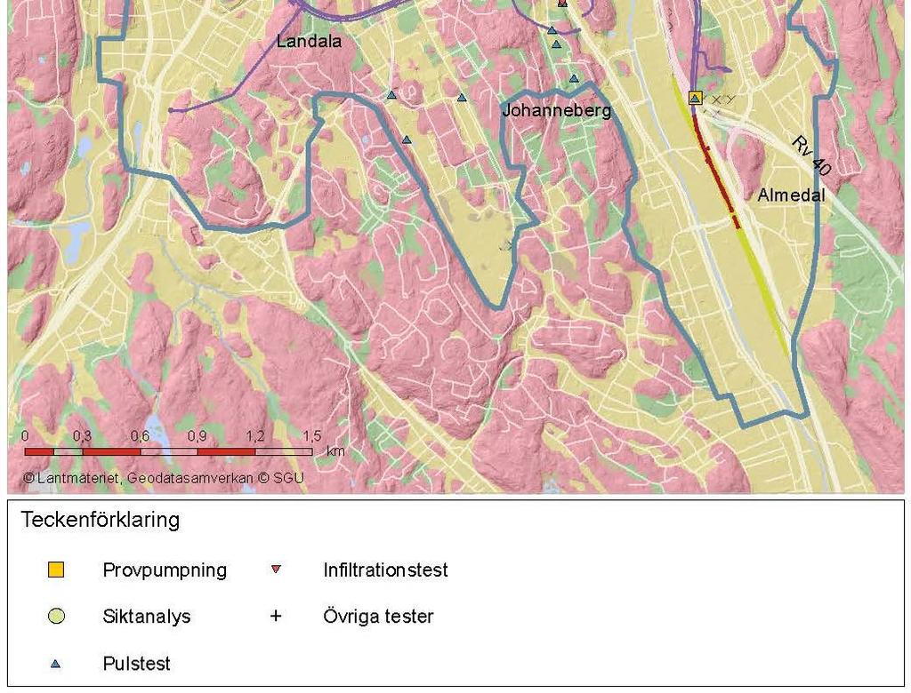 En kort sammanfattning av resultaten från utredningarna med avseende på jordlagrens egenskaper redovisas i