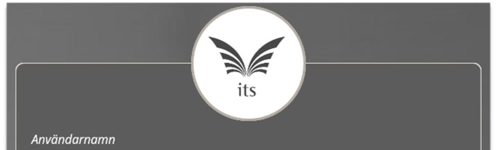 Tryck på ITS Selfservice Portal Logga