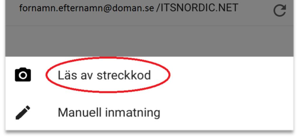 uppe till höger Tryck på Läs