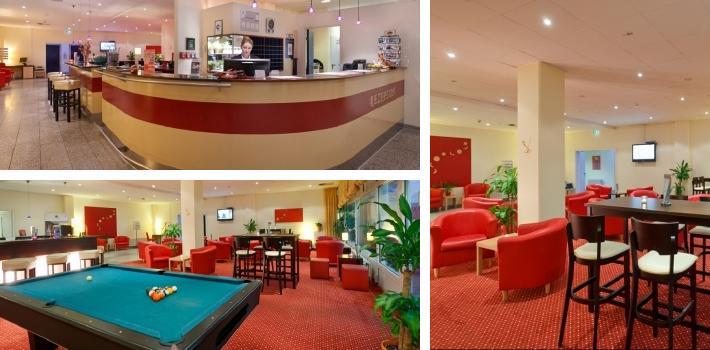 Reception och lobby-bar