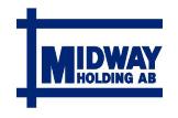 MIDWAY HOLDING Delårsrapport Midway Holding AB (publ) Malmö 17 augusti ANDRA KVARTALET Nettoomsättningen uppgick till 471 Mkr (455) EBITDA uppgick till 42 Mkr (35) Rörelseresultatet exkl.