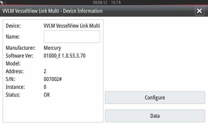 4. Välj VesselView Link-modulen ur listan med tillgängliga enheter.