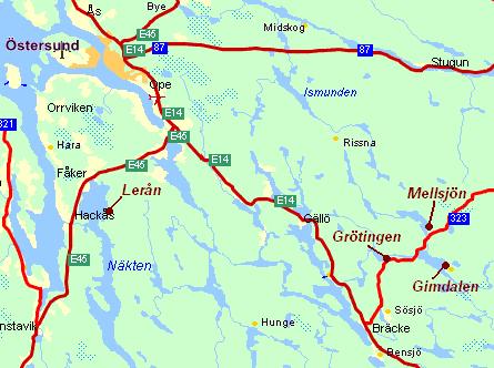 2 Orientering Undersöknings objekten ligger i Jämtlands län. Tre av undersökningsobjekten kallade Gimdalen, Grötingen och Mellsjön ligger i respektive ort i Bräcke kommun.
