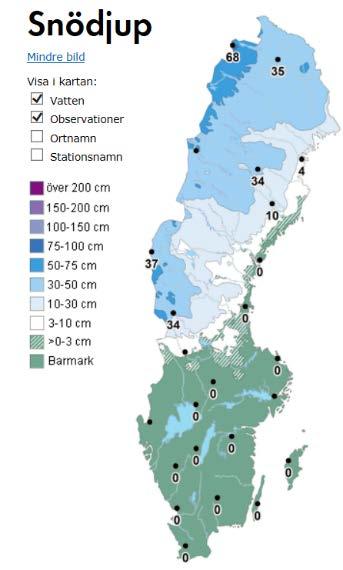 Vattenföring 2016 var återigen ett nederbördsfattigt år med särskilt låga flöden under sommaren och hösten. Det var dock högflöden i början av februari i de flesta delarna av länet.