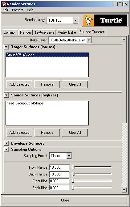 Bakningsresultaten visas i Render View där vanliga renderingar visas i normala fall.