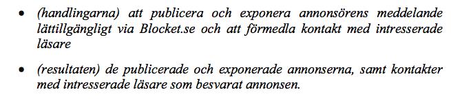 Regel 2: etjänster innebär a+ handlingar och resultat
