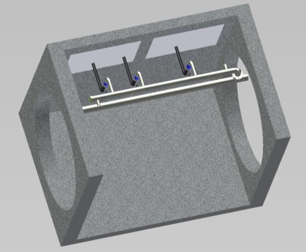 Matarnät Servisledning Figur 28: Exempel på utformning av vattenservis i felleshus 5.4.2 Konventionell förläggning Vattenledningarna läggs ner i schakt på ett djup av cirka 1,8 m (Alesand 2013).