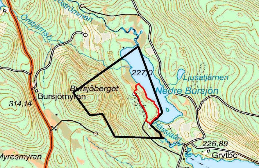 Bursjöberget Bursjöbergets naturreservat, beläget ca 2 mil norr om Edsbyn, är 9 ha stort och bildades 2006.