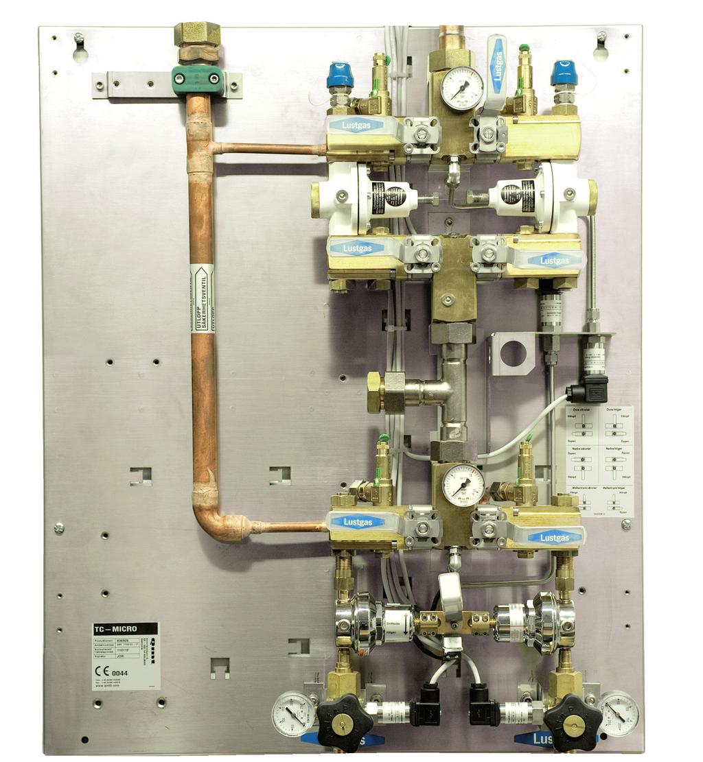 nstallationsanvisning nstallationen bör utföras av tekniker med god kännedom om gassystem och som har lödutbildning enligt SS HB 370 eller kvalificerad tekniker från Qmt-tech ab.