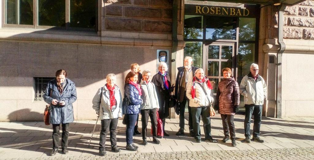 Eskilstuna-Strängnäs Nämndemannaförenings besök hos justitiedepartementet och Högsta domstolen 2017-10-19. Samling och lunch på restaurang London på Bryggargatan i Stockholm.