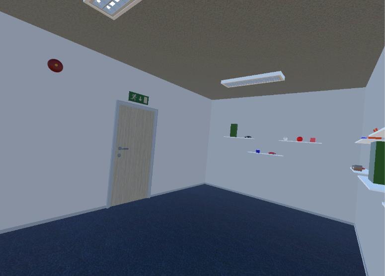 De övriga rummen, rum 2 och 3a/b, hade samma dimensioner och mätte 6m x 15m x 3m. Rummen möblerades för att ge ett mer realistiskt intryck.