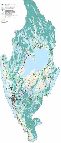 Karlstad Skoghall Kristinehamn Karlskoga Lidköping Skara Vänersborg Viltstråk och barriärer för viltet i den Kumla regionala skalan.