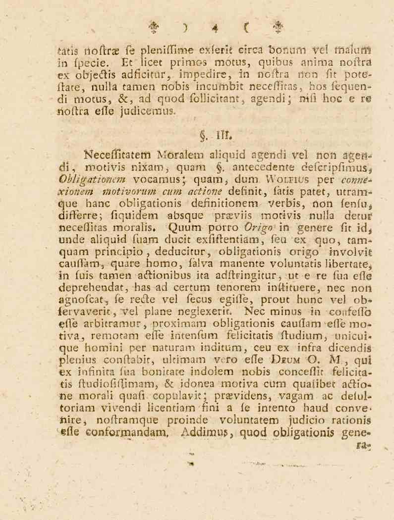 4 tafis fioftras fe pleniffime exferit circä bonum vel malum. in fpecie.