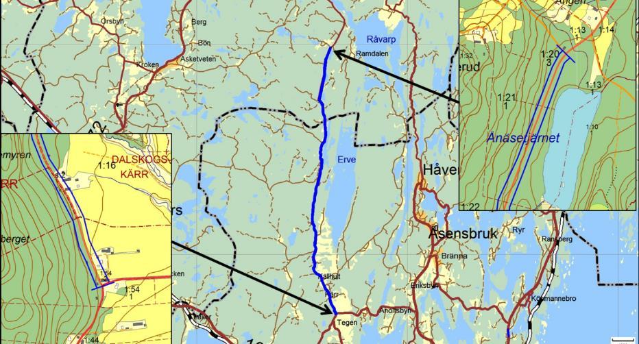 Artrika vägkanter 2218, Tegen-Ånäsetjärnet Motivering: Lång sträcka med hävdgynnad flora med inslag av skyddsvärda atrter.