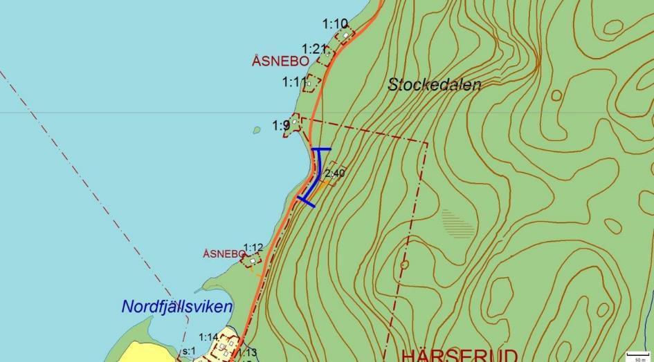 Artrika vägkanter 2238, Norr om Södra Fjäll, HÄRSERUD Motivering: Klippor i brynmiljö med kalkgynnad flora.