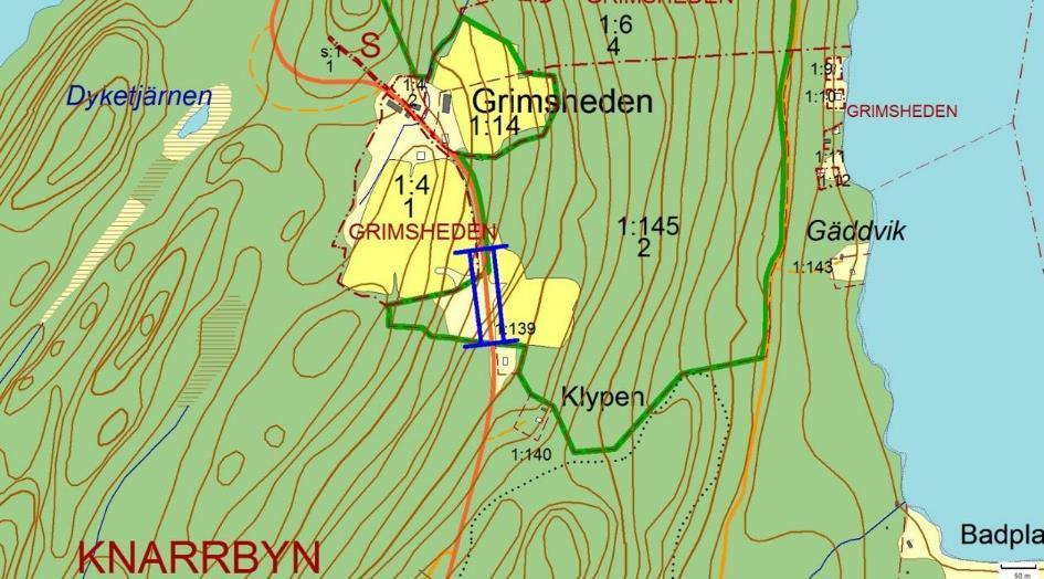 Artrika vägkanter 2241, Grimsheden, KNARRBYN Motivering: Artrik vägkant med mycket fin slåtterängsflora.