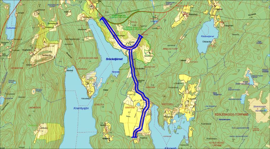 Artrika vägkanter 2242, 2242.01, Bräcke-Grettve, BRÄCKE, GRÄTTVE Motivering: Mycket artrik vägkant med bl.a. kalkgynnade arter och intressanta insekter.