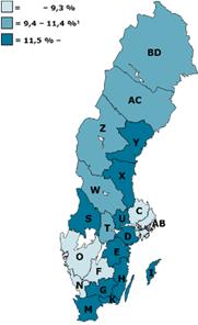 Svårt för unga utan gymnasieutbildning Ungdomar med nedsatt arbetsförmåga utgör omkring 13 procent av samtliga inskrivna arbetslösa ungdomar men svarar samtidigt för 22 procent av dem som varit